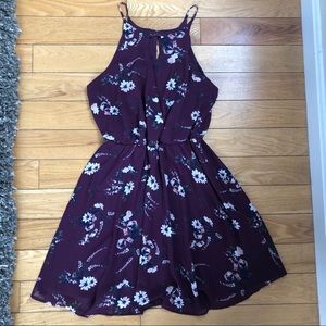 3/$27 Burgundy Floral Sundress!